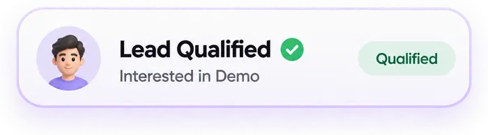 Lead qualified - interested in demo
